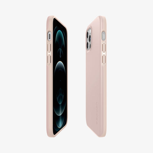 ACS01612 - iPhone 12 Pro Max Case Thin Fit in black showing the back